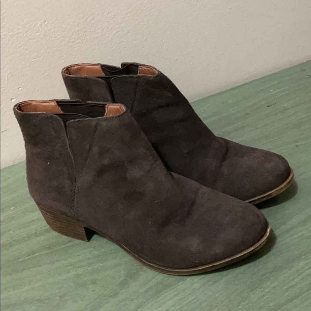 Lucky Brand Brown Suede Booties